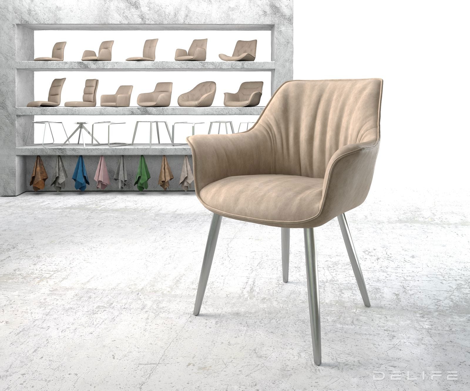 Blagovaonska stolica Keila, Materijal: Mikrofibra