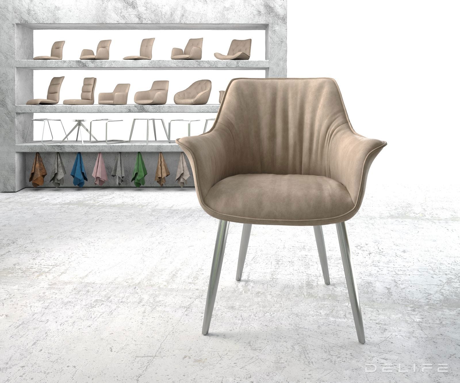 Blagovaonska stolica Keila, Materijal: Mikrofibra