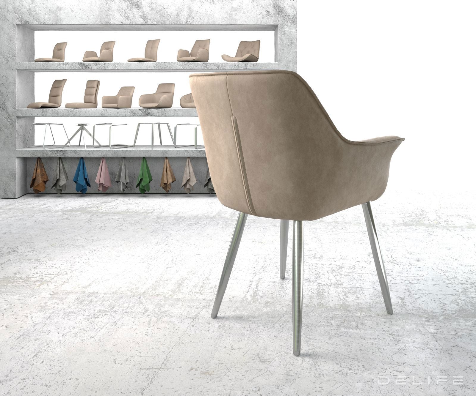 Blagovaonska stolica Keila, Materijal: Mikrofibra