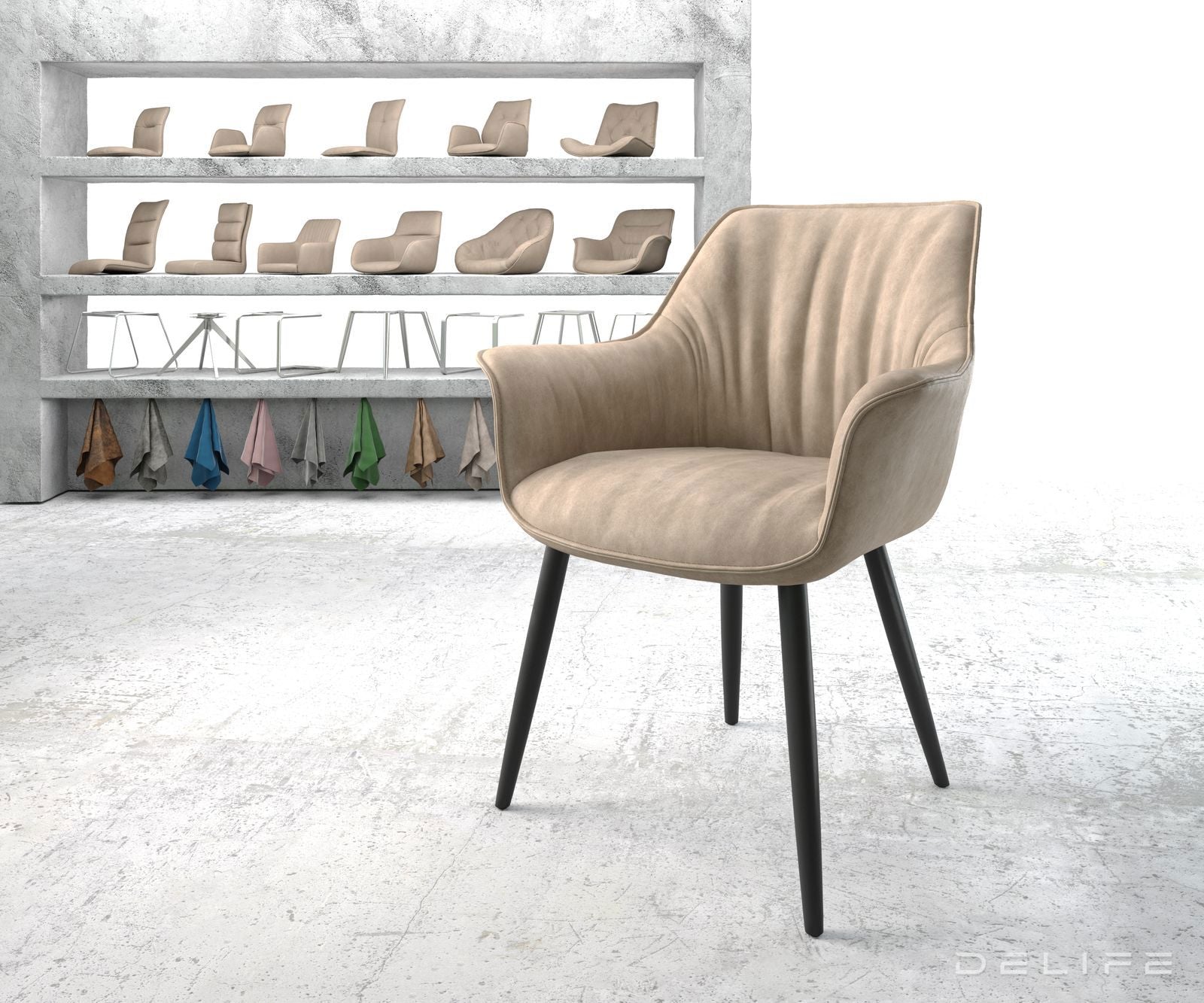 Blagovaonska stolica Keila, Materijal: Mikrofibra