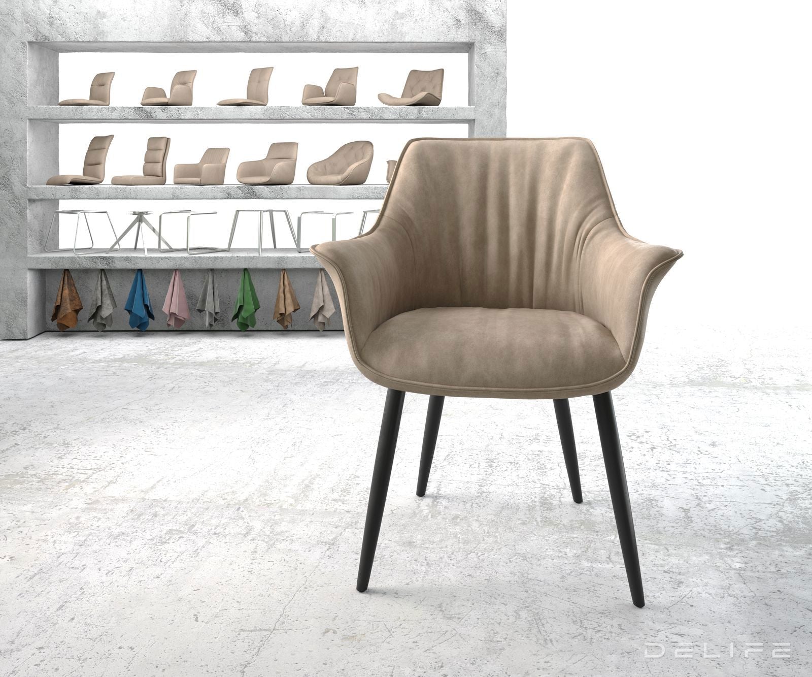 Blagovaonska stolica Keila, Materijal: Mikrofibra