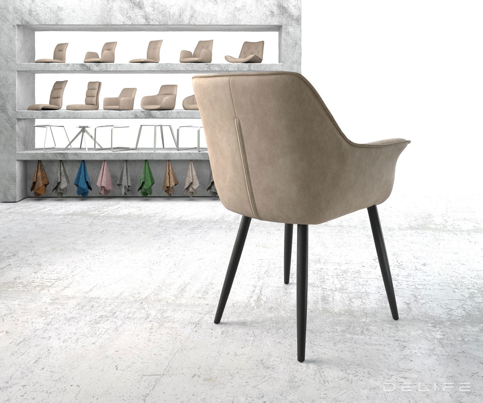 Blagovaonska stolica Keila, Materijal: Mikrofibra