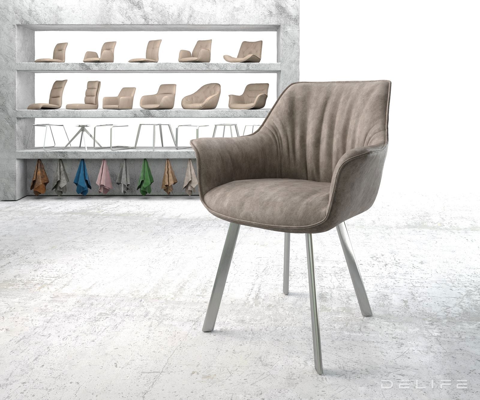 Blagovaonska stolica Keila, Materijal: Mikrofibra