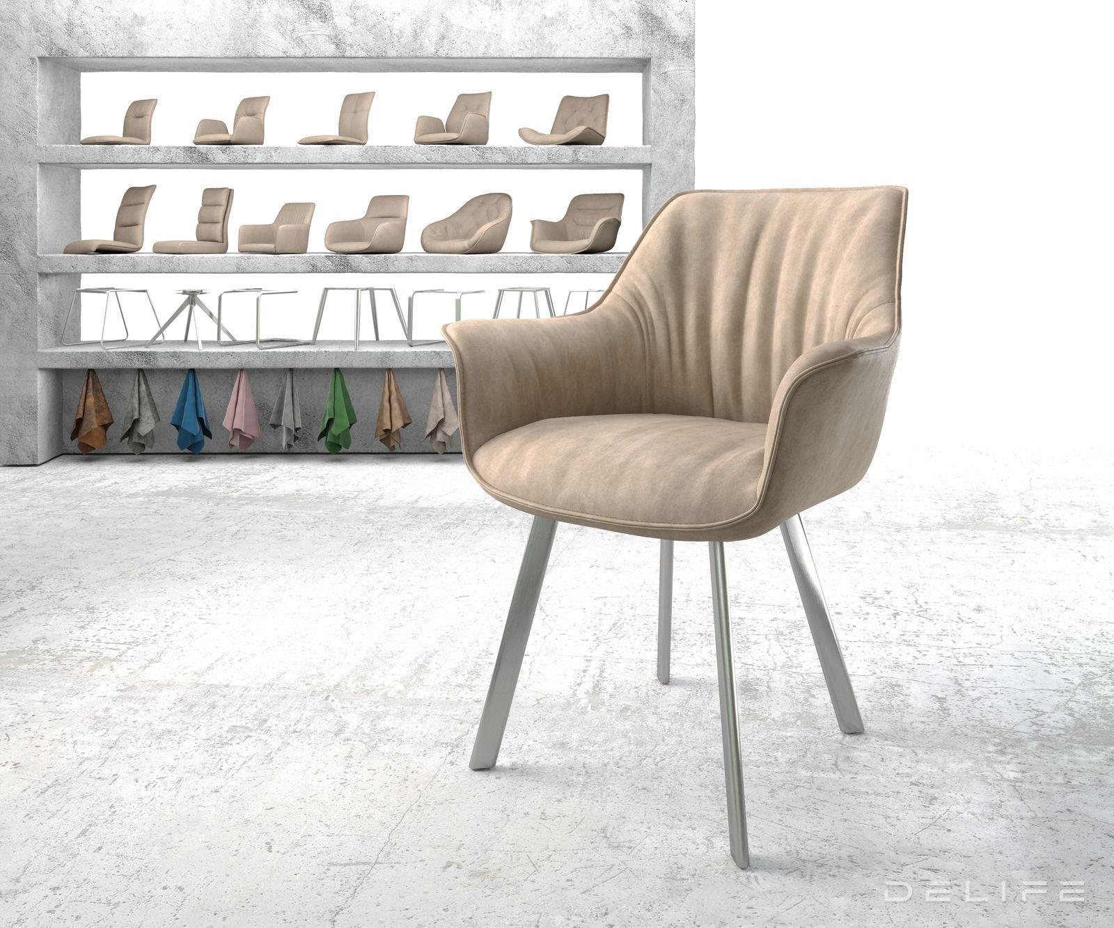 Blagovaonska stolica Keila, Materijal: Mikrofibra