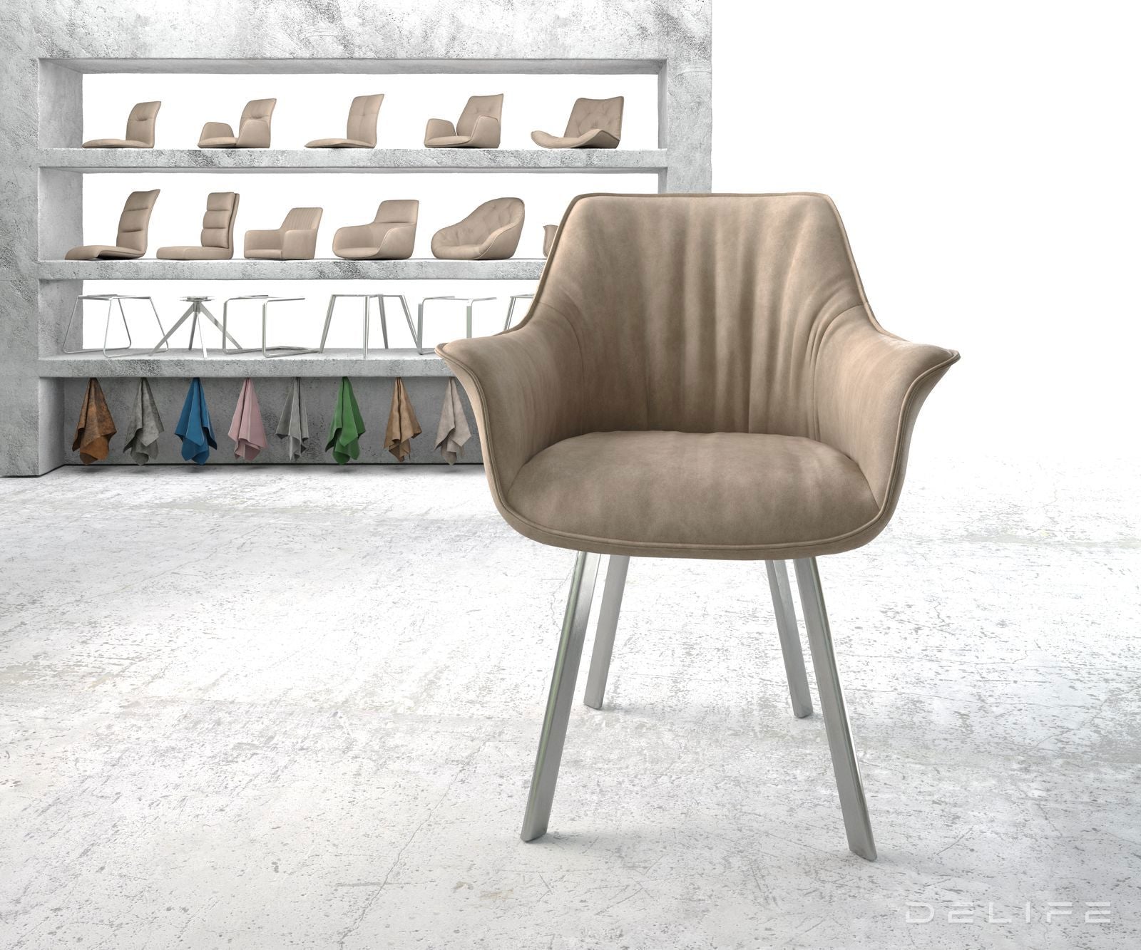 Blagovaonska stolica Keila, Materijal: Mikrofibra