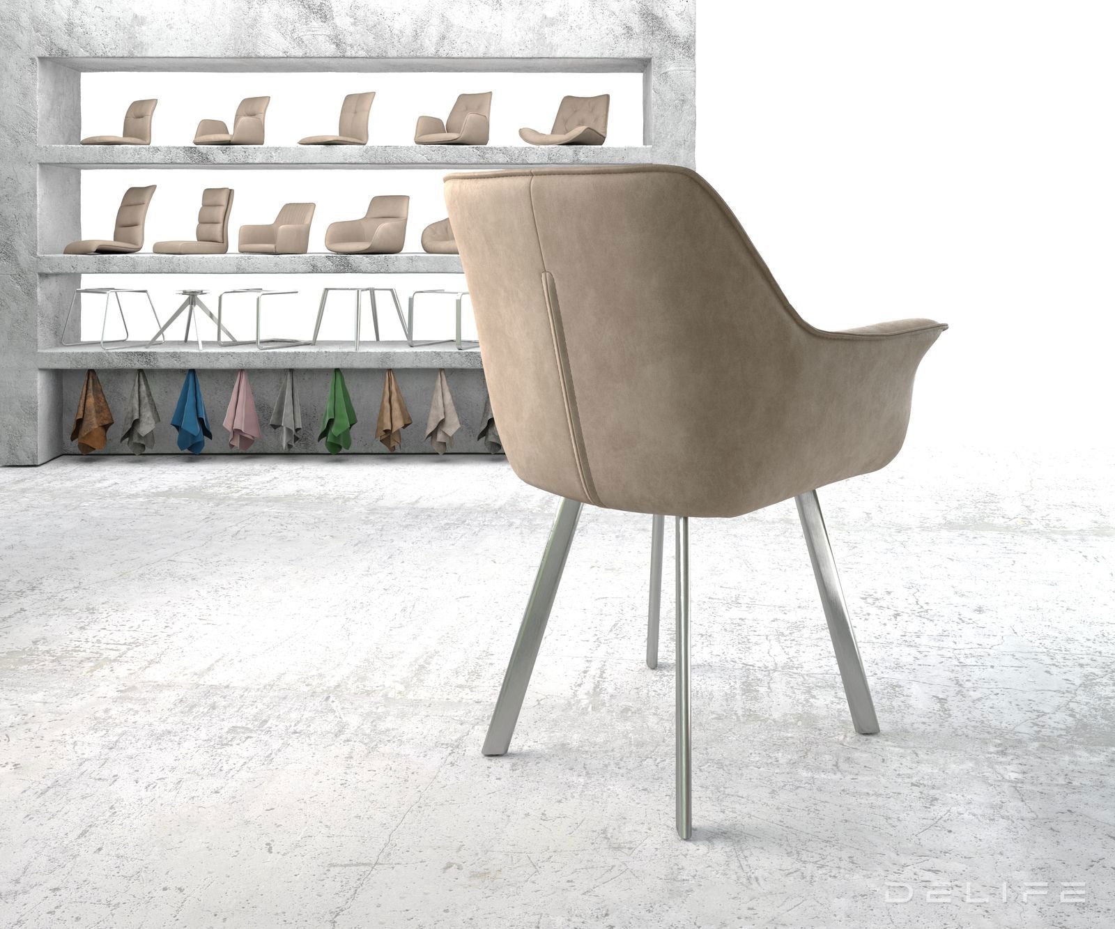 Blagovaonska stolica Keila, Materijal: Mikrofibra