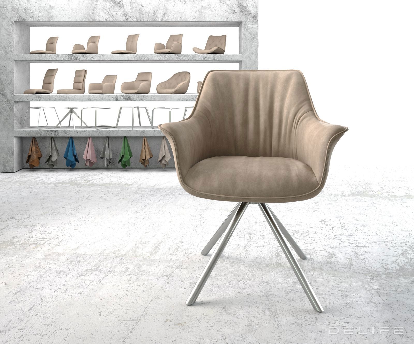 Blagovaonska stolica Keila, Materijal: Mikrofibra