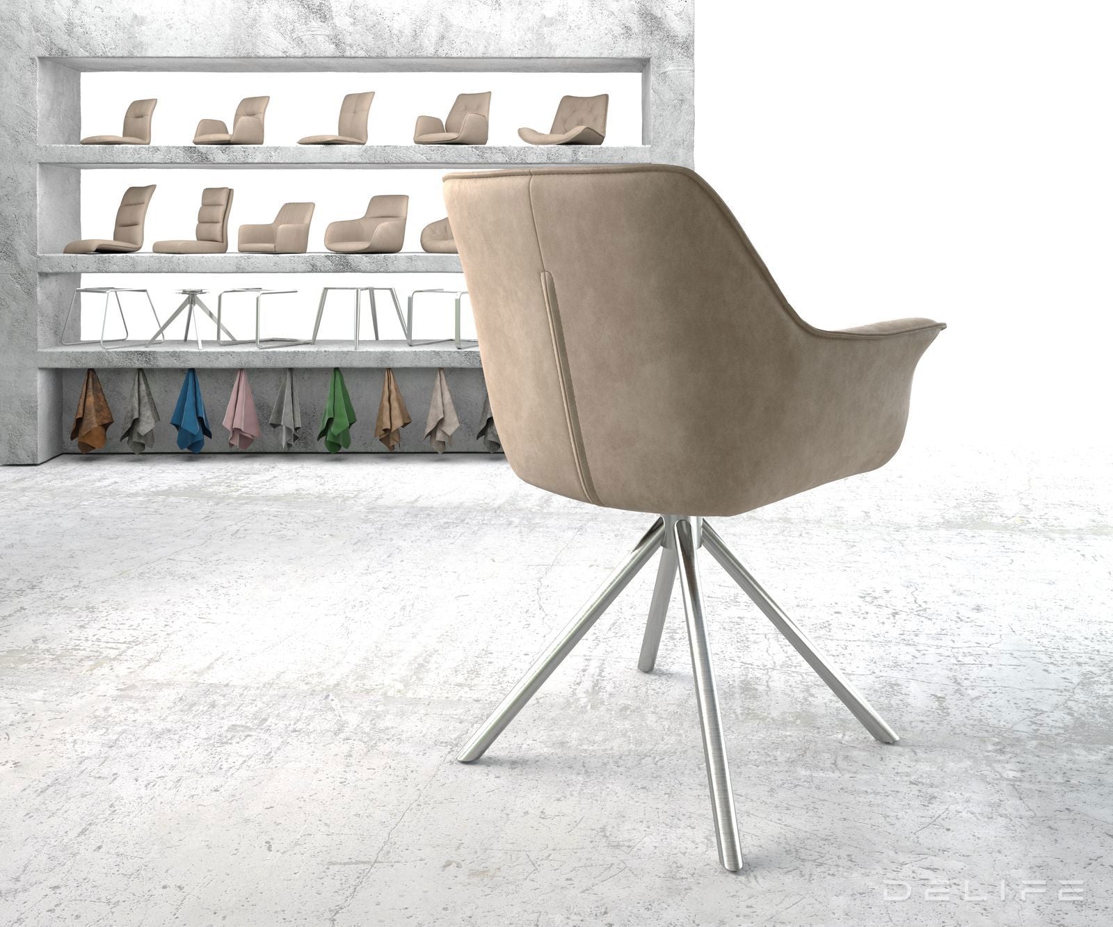 Blagovaonska stolica Keila, Materijal: Mikrofibra