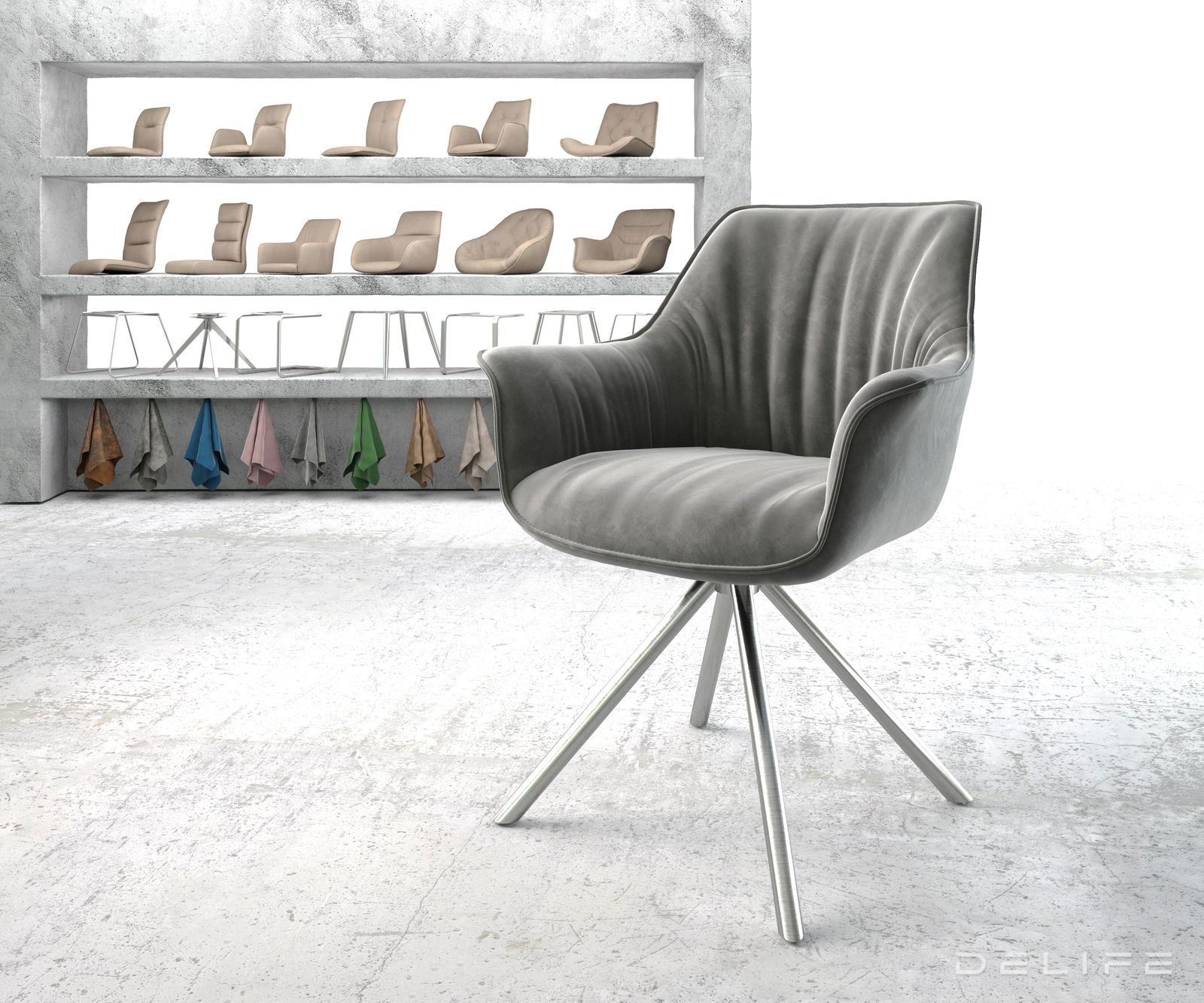 Blagovaonska stolica Keila, Materijal: Baršun