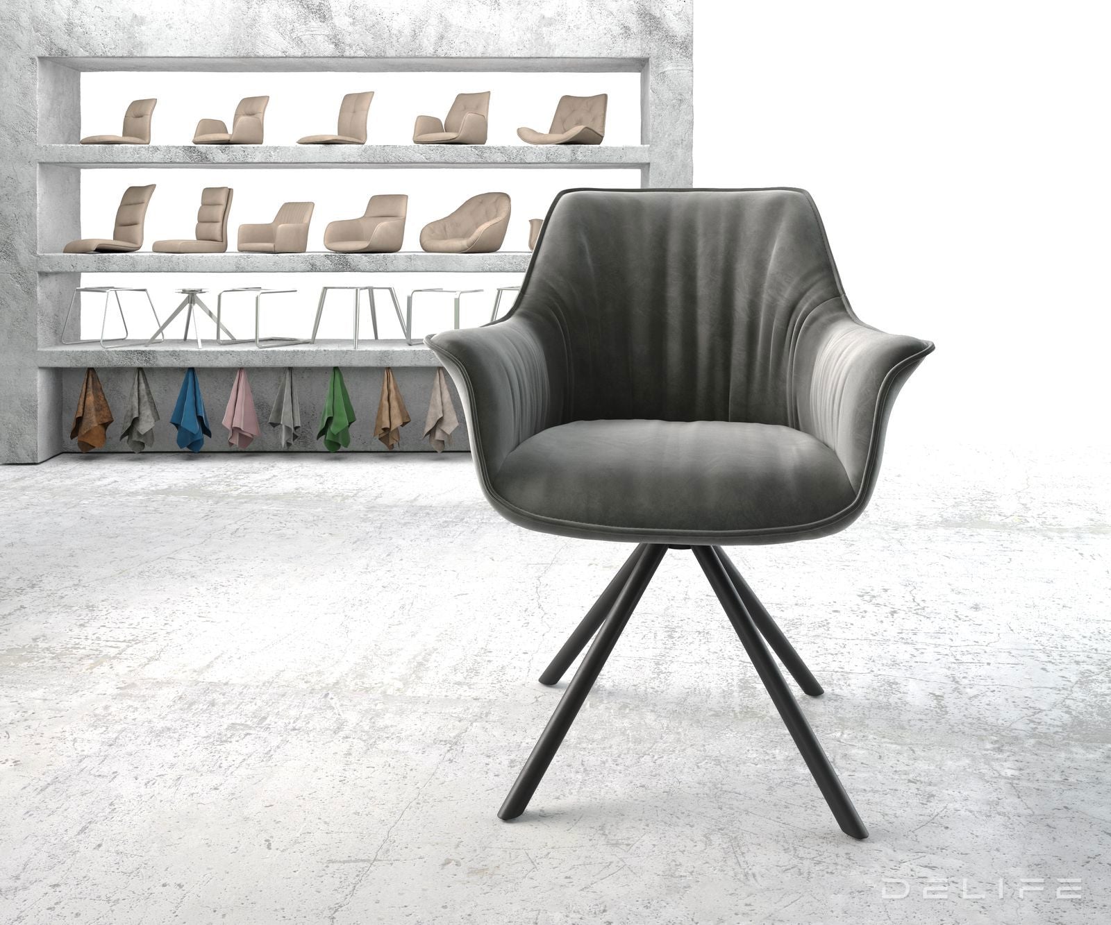 Blagovaonska stolica Keila, Materijal: Baršun