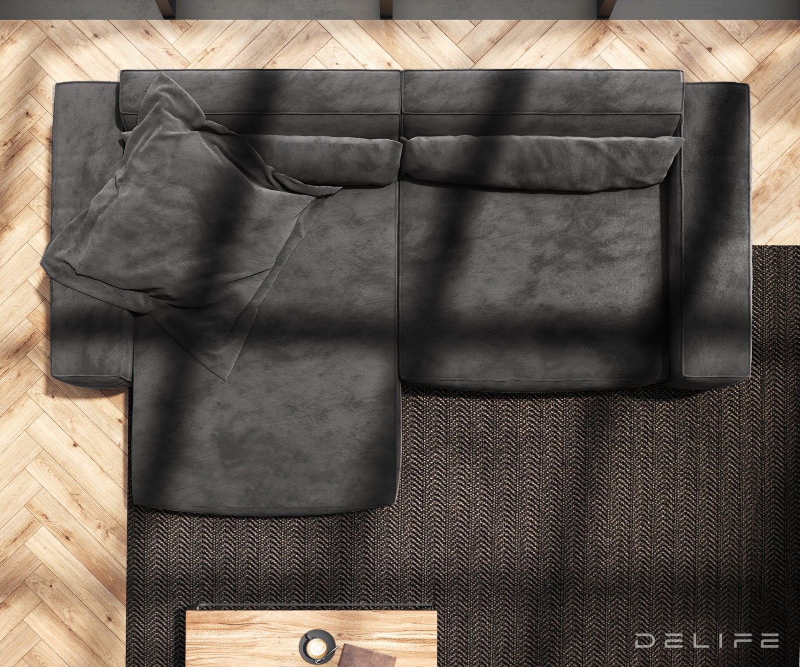 Kutna garnitura Sirpio XL 266x173cm, Materijal: Mikrofibra