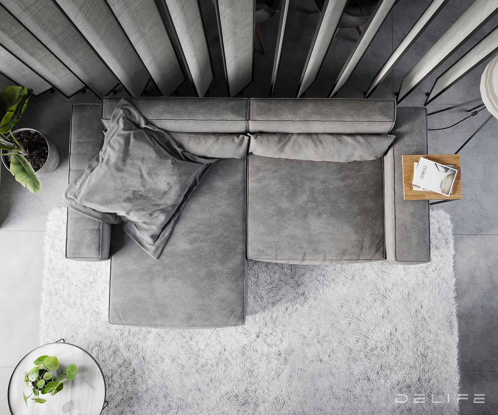 Kutna garnitura Sirpio XL 266x173cm, Materijal: Mikrofibra