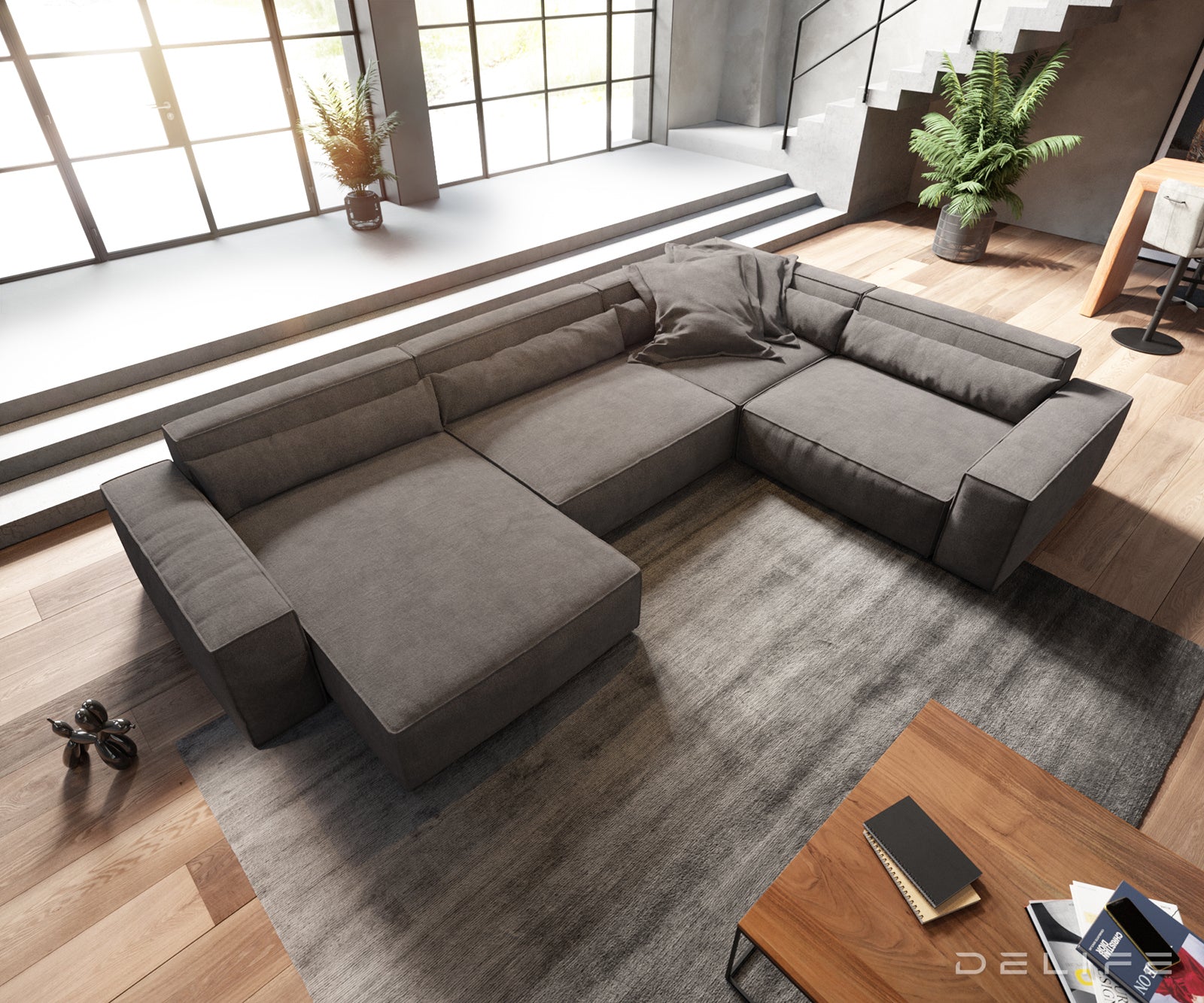 Velika kutna garnitura Sirpio XL 360x258cm, Materijal: Mikrofibra