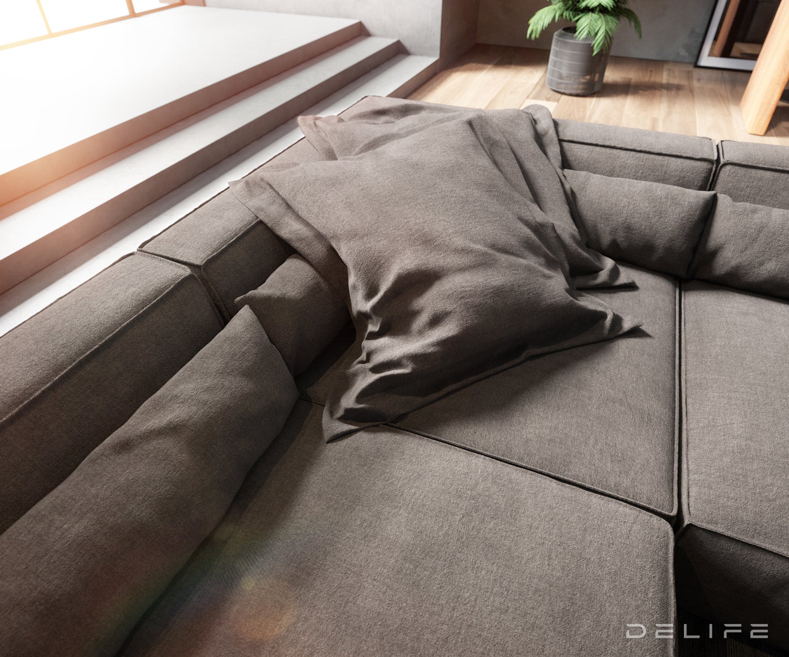 Velika kutna garnitura Sirpio XL 360x258cm, Materijal: Mikrofibra