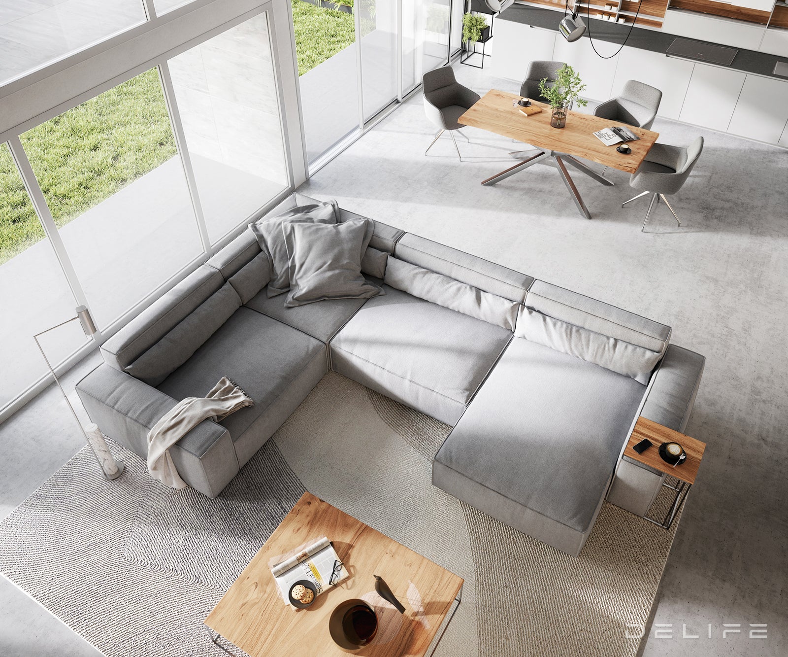 Velika kutna garnitura Sirpio XL 360x258cm, Materijal: Mikrofibra