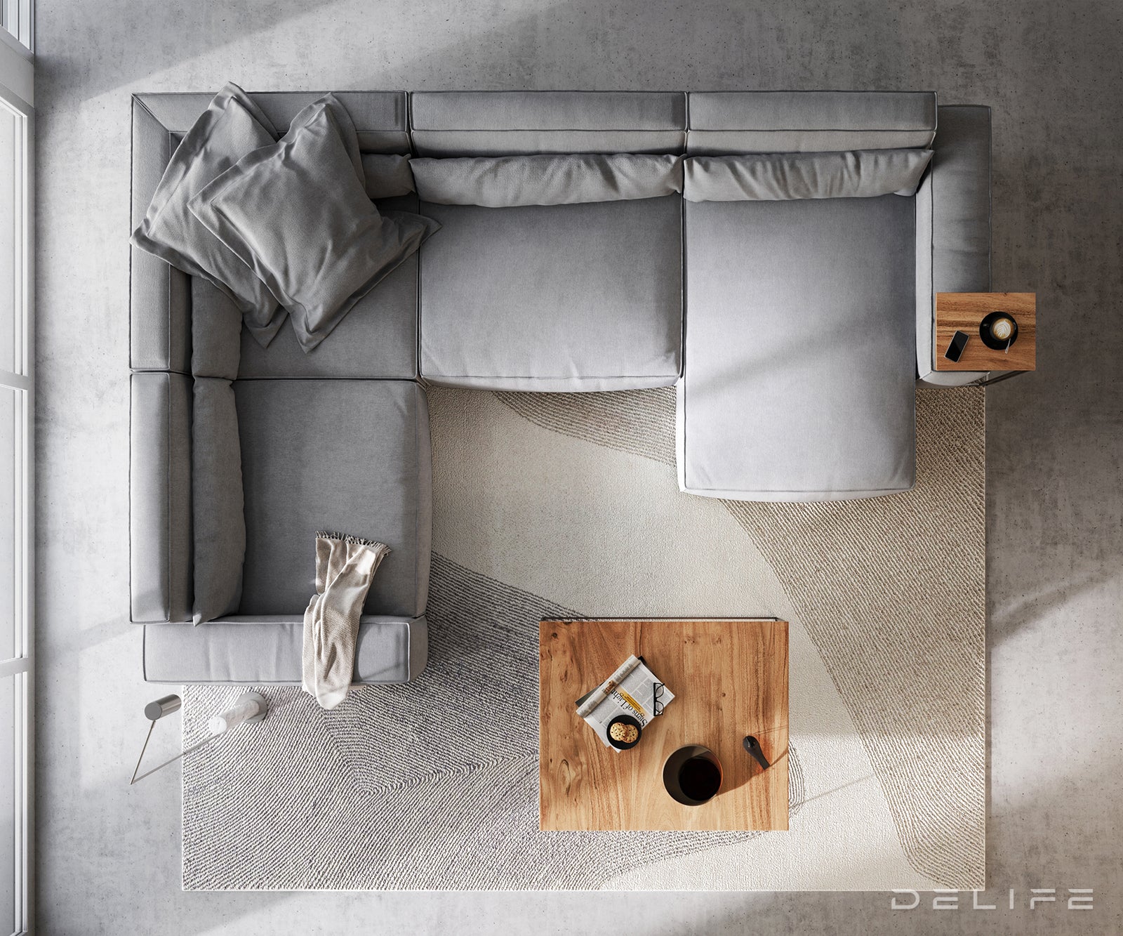 Velika kutna garnitura Sirpio XL 360x258cm, Materijal: Mikrofibra