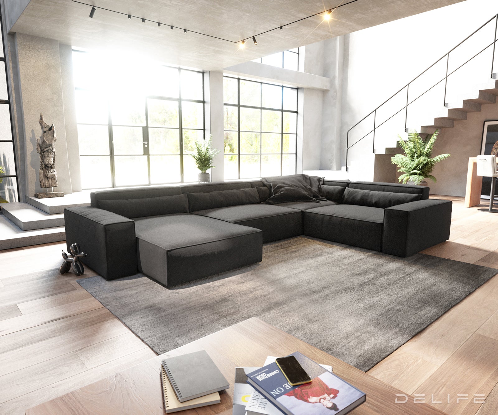 Velika kutna garnitura Sirpio XL 360x258cm, Materijal: Mikrofibra