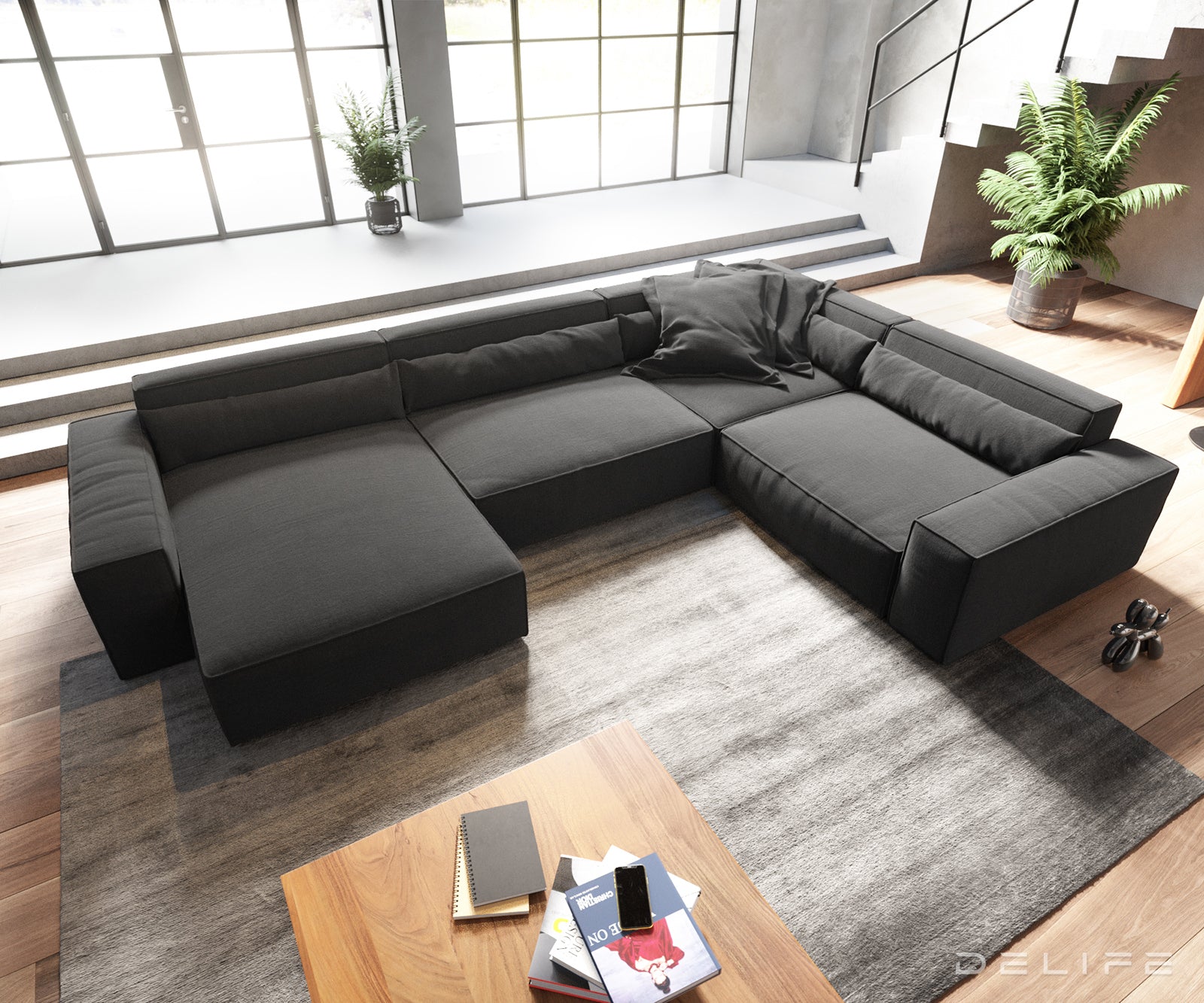 Velika kutna garnitura Sirpio XL 360x258cm, Materijal: Mikrofibra