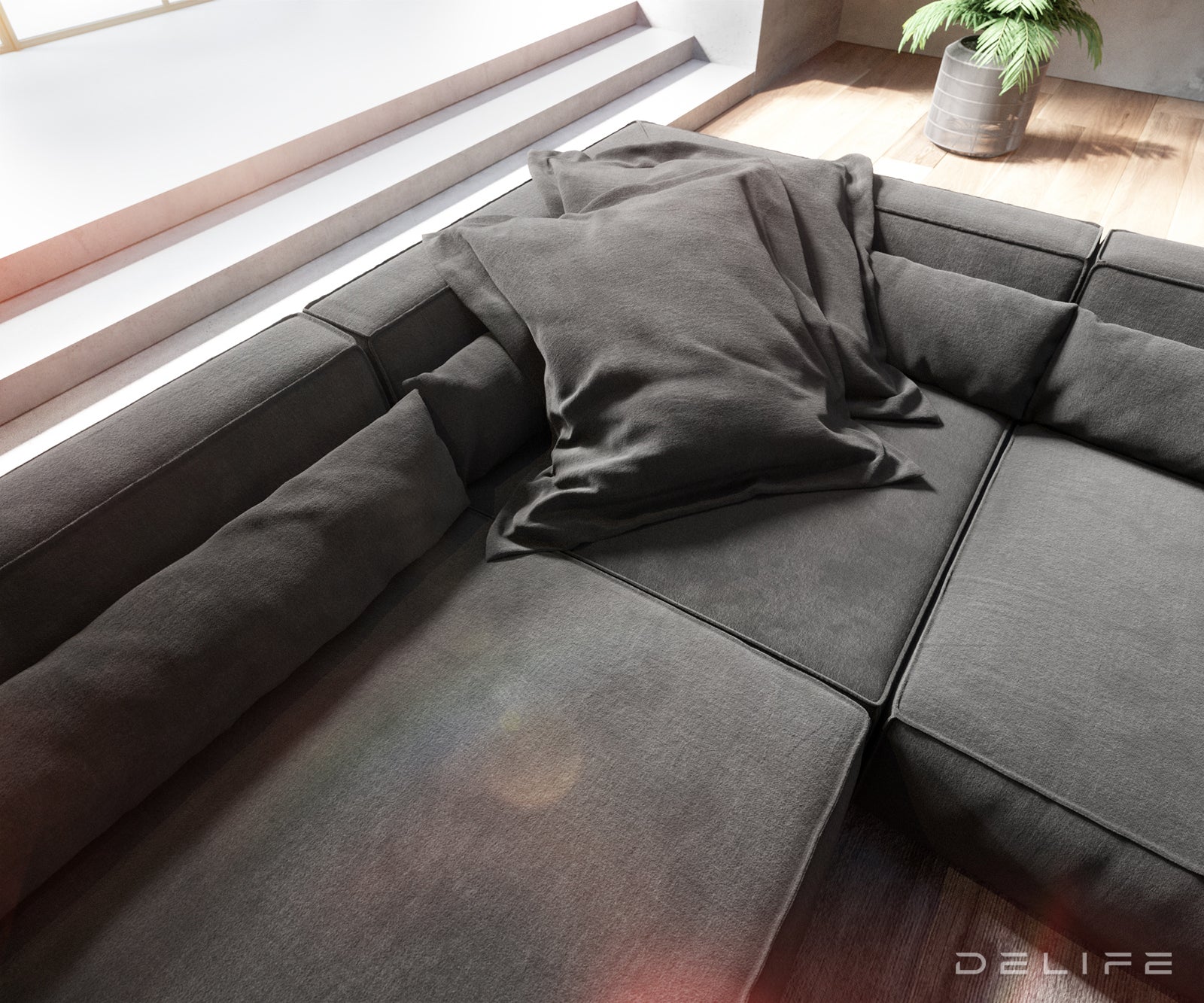 Velika kutna garnitura Sirpio XL 360x258cm, Materijal: Mikrofibra