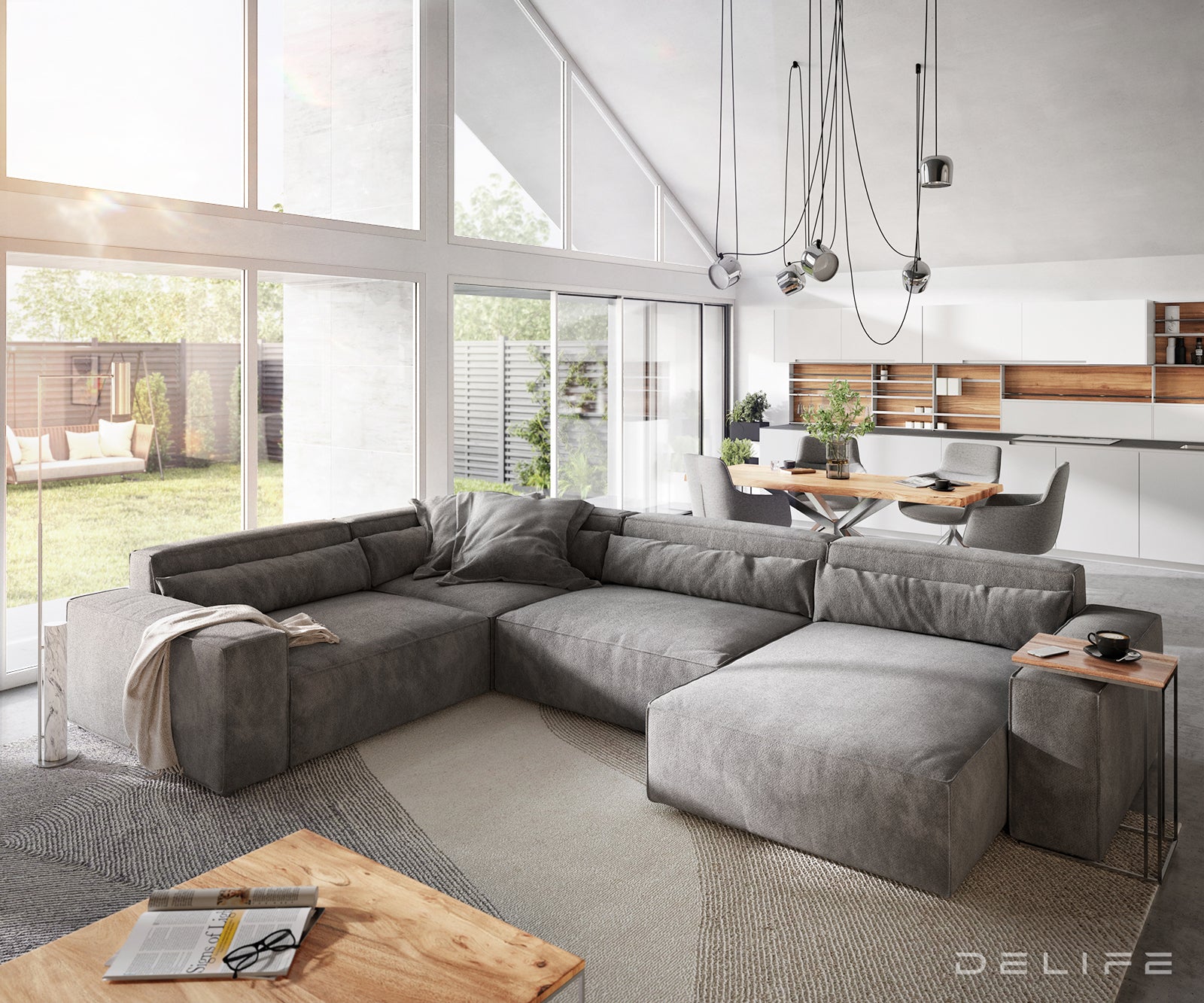 Velika kutna garnitura Sirpio XL 360x258cm, Materijal: Mikrofibra