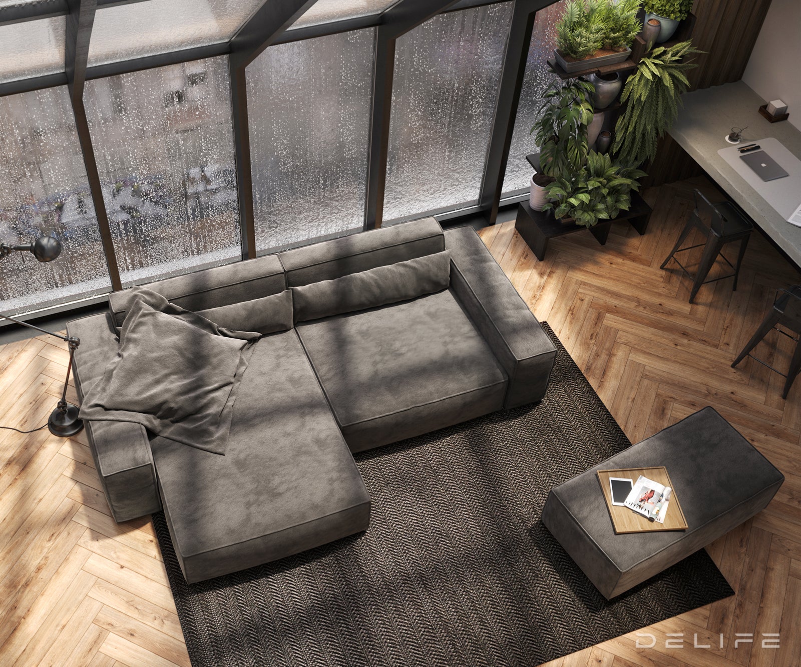 Kutna garnitura Sirpio XL 266x173cm, Materijal: Mikrofibra