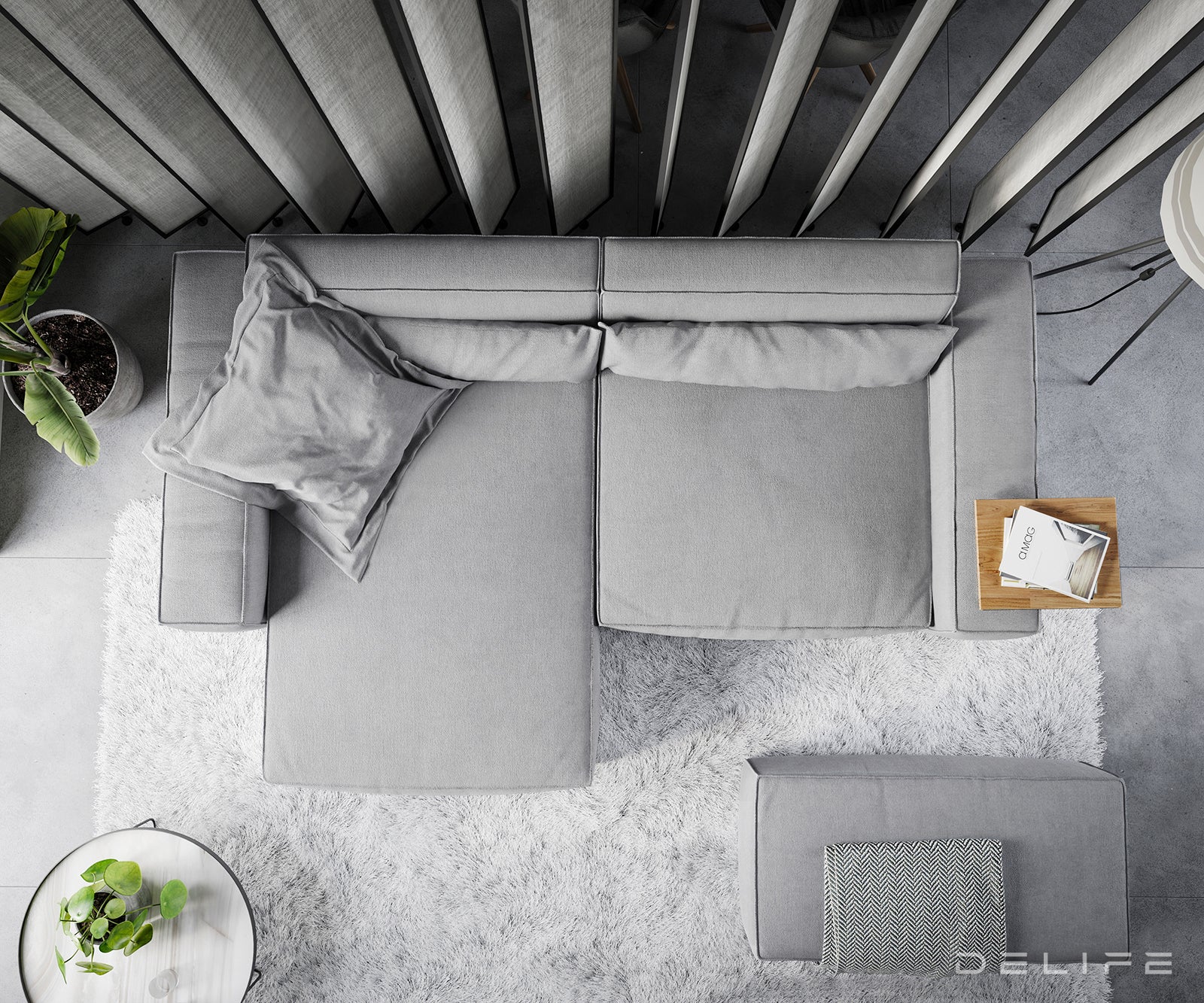 Kutna garnitura Sirpio XL 266x173cm, Materijal: Mikrofibra