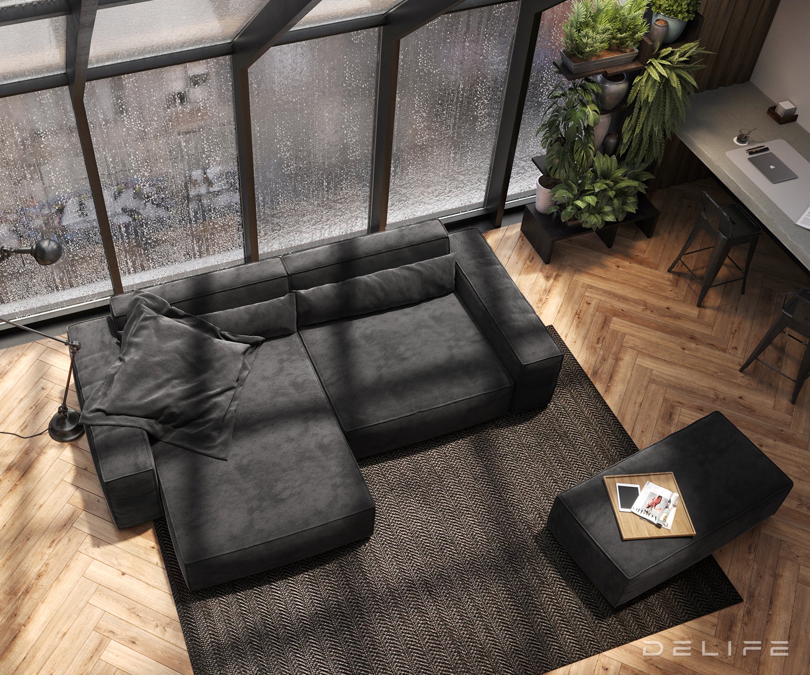 Kutna garnitura Sirpio XL 266x173cm, Materijal: Mikrofibra