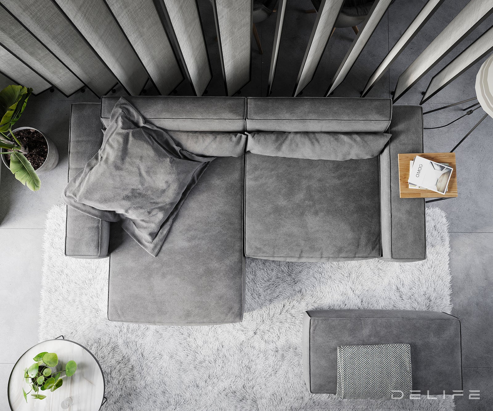 Kutna garnitura Sirpio XL 266x173cm, Materijal: Mikrofibra