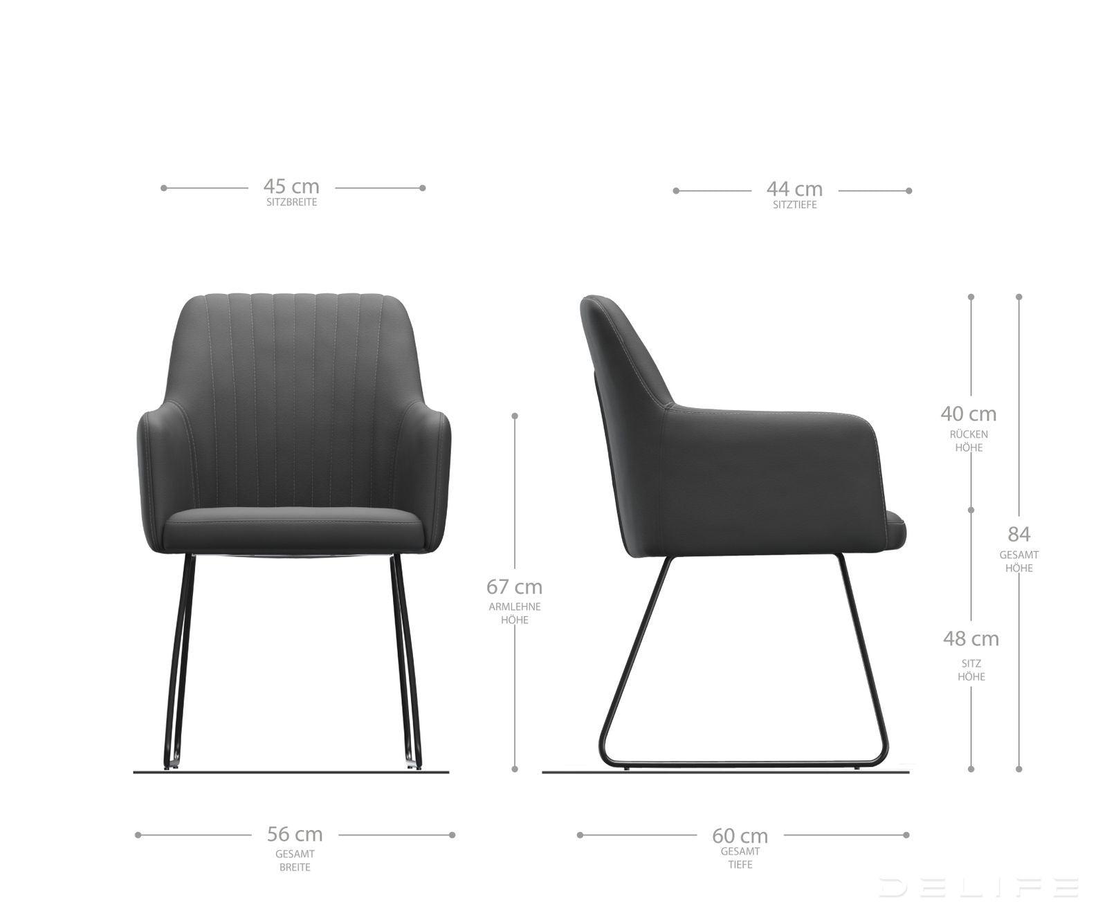 Blagovaonska stolica Greg, Materijal: Baršun