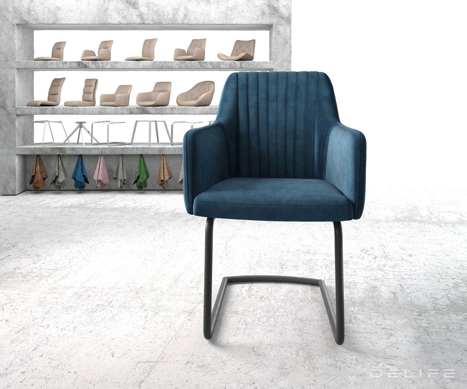 Blagovaonska stolica Greg, Materijal: Baršun