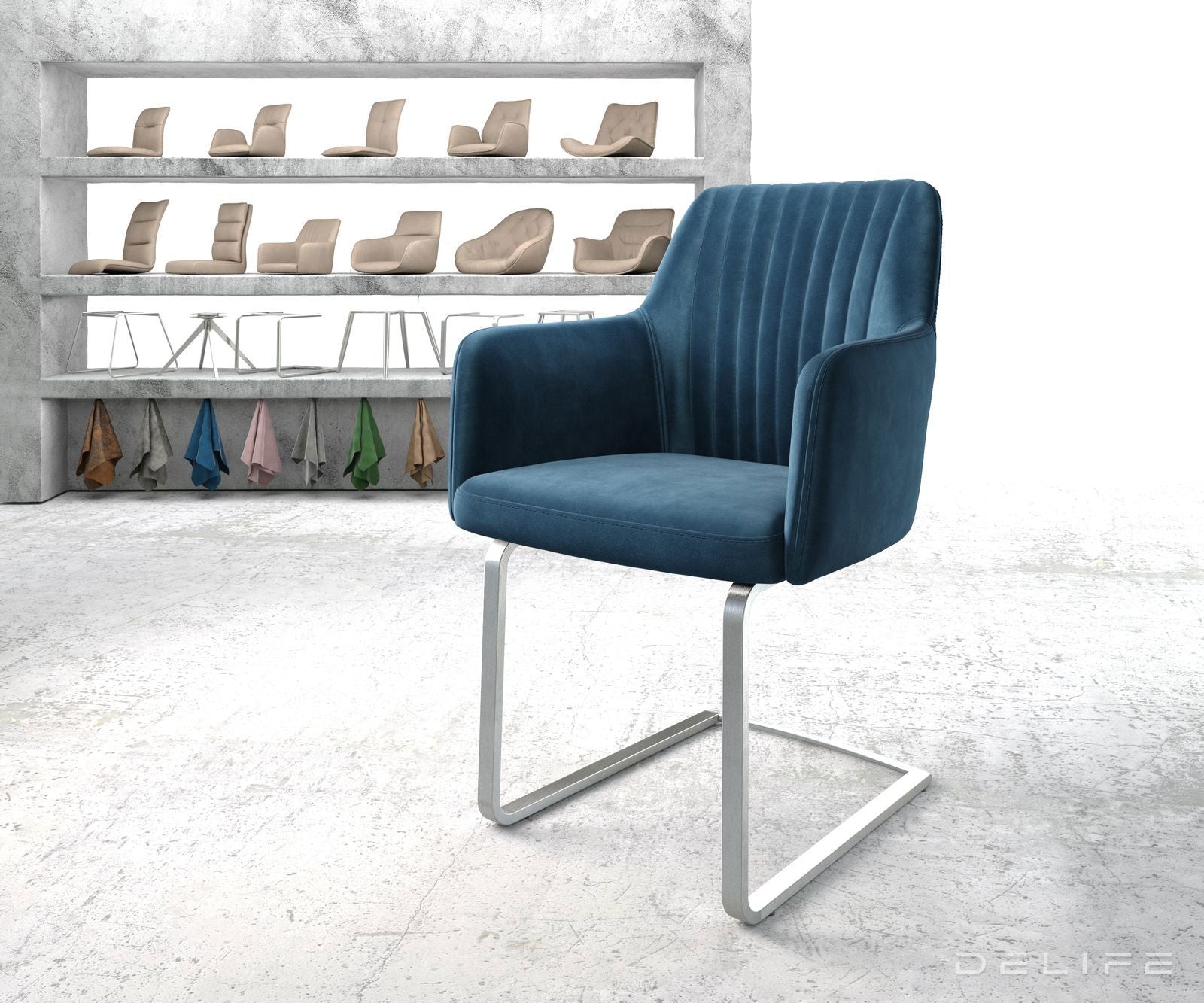 Blagovaonska stolica Greg, Materijal: Baršun