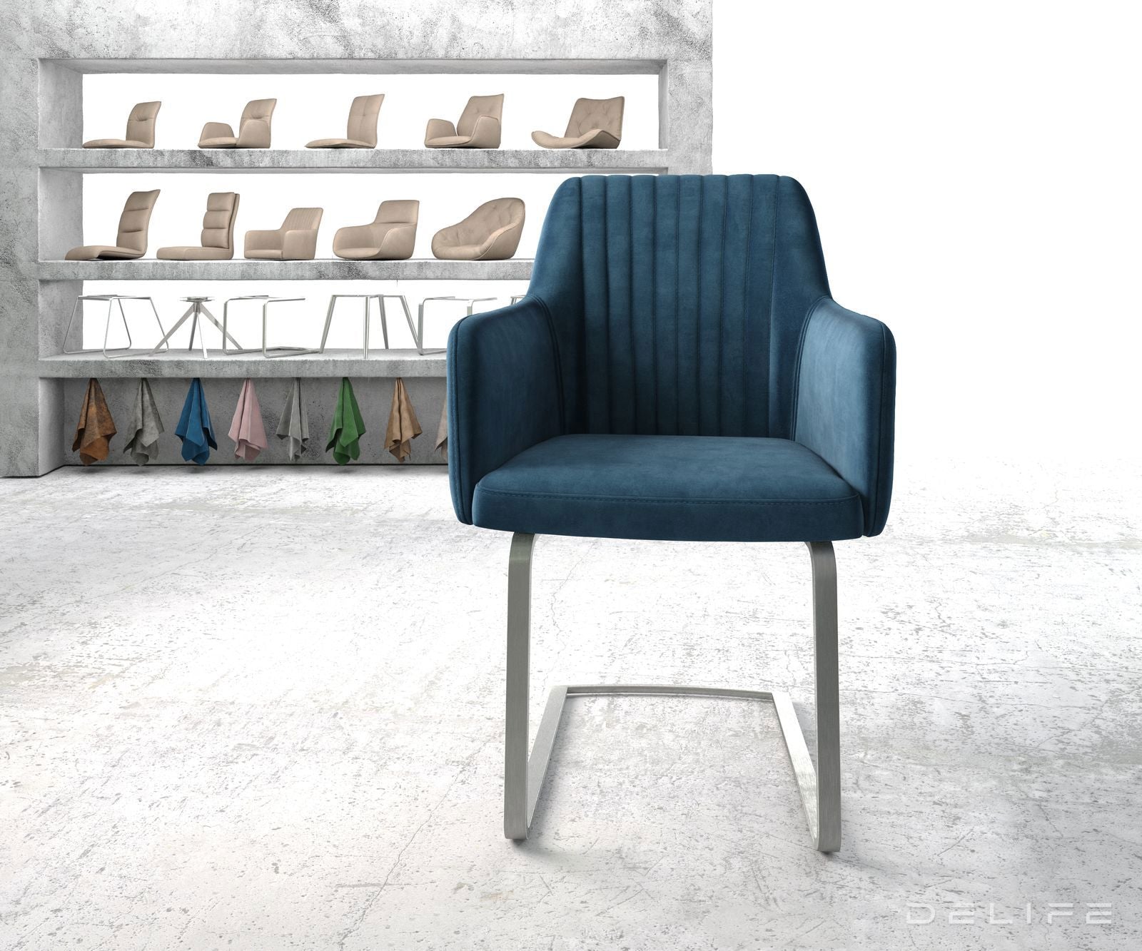 Blagovaonska stolica Greg, Materijal: Baršun