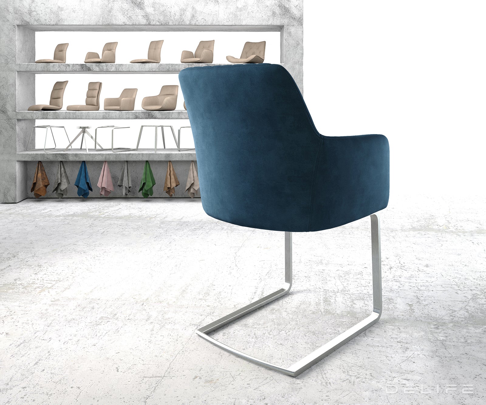 Blagovaonska stolica Greg, Materijal: Baršun