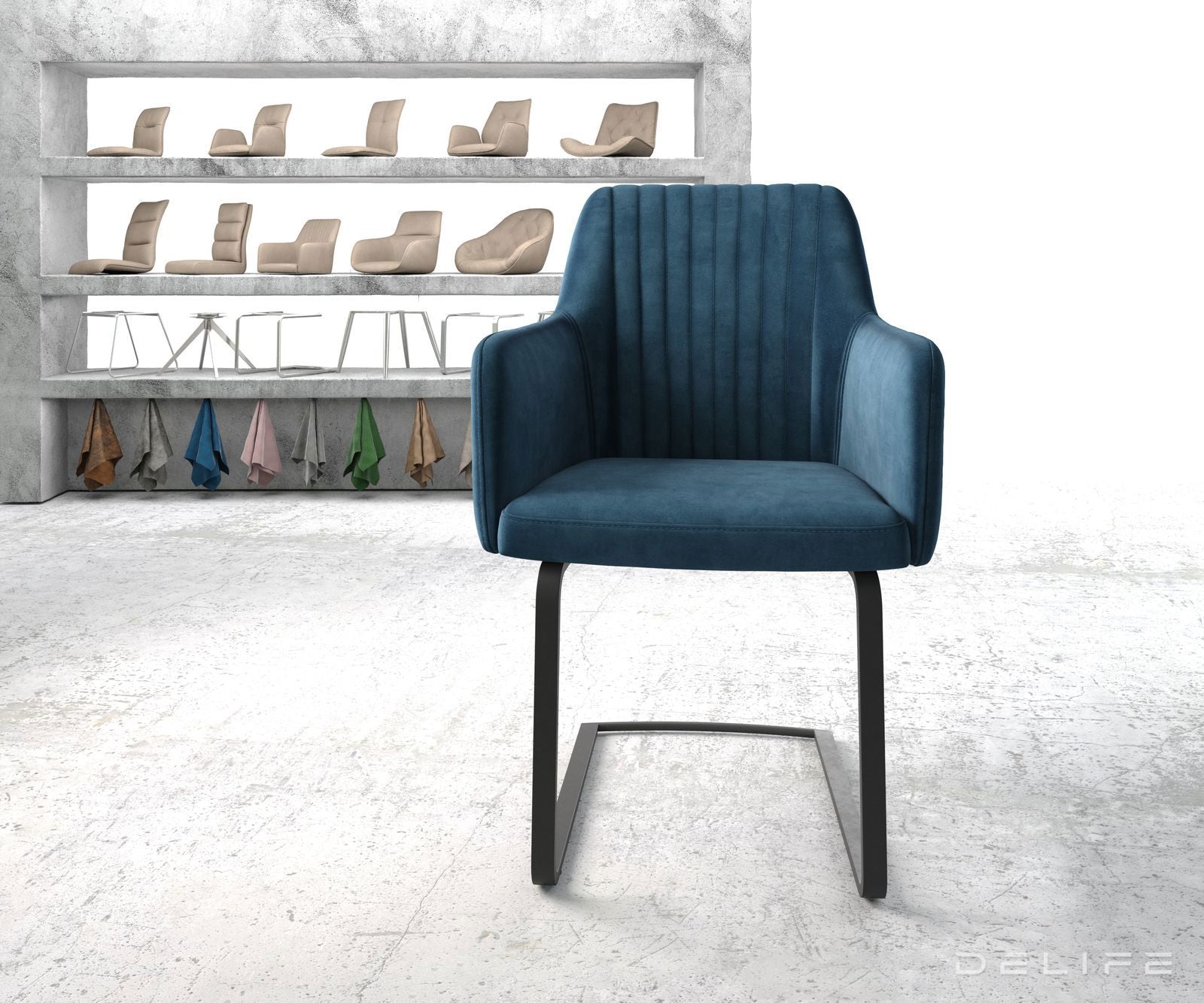 Blagovaonska stolica Greg, Materijal: Baršun