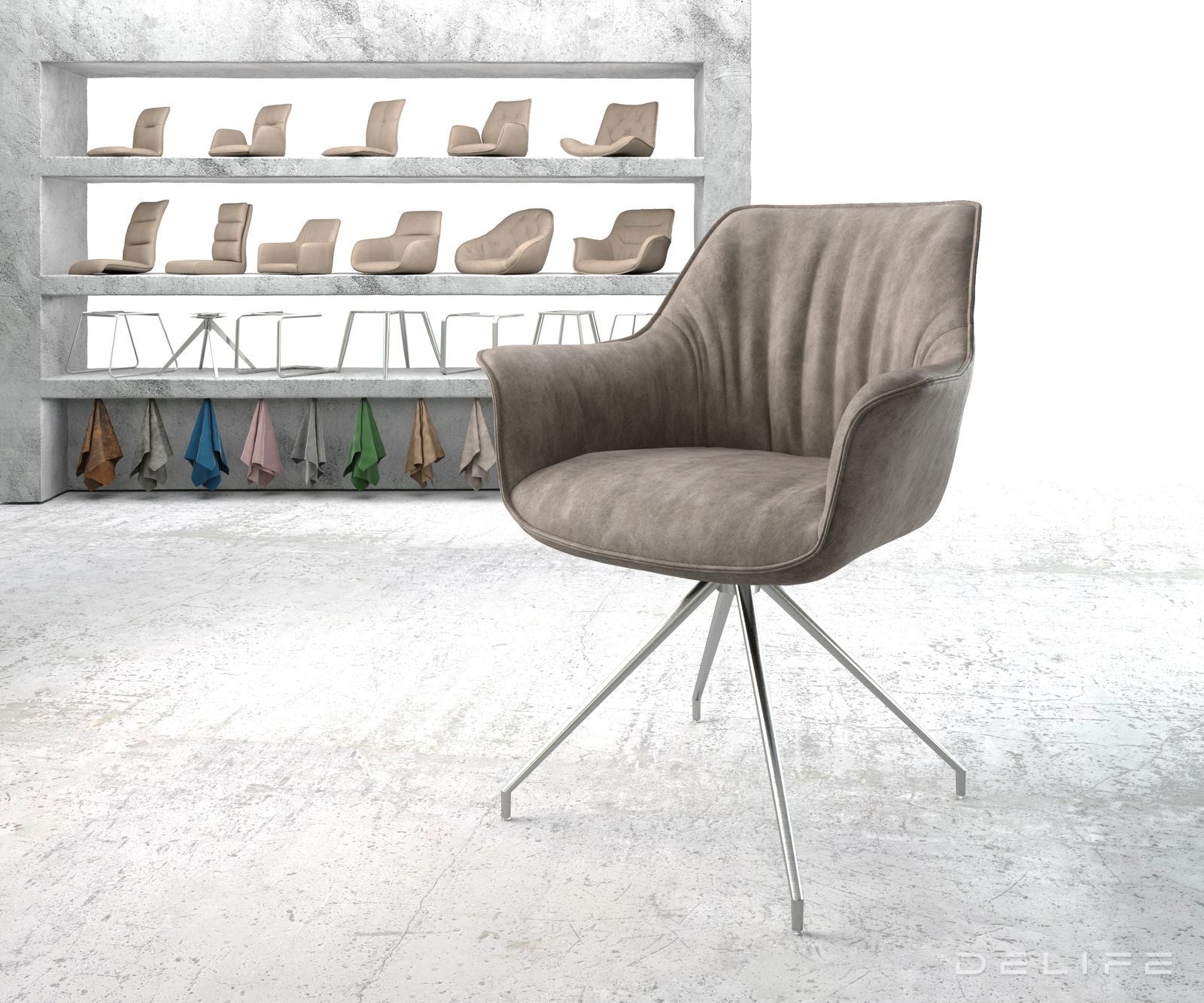 Blagovaonska stolica Keila, Materijal: Mikrofibra