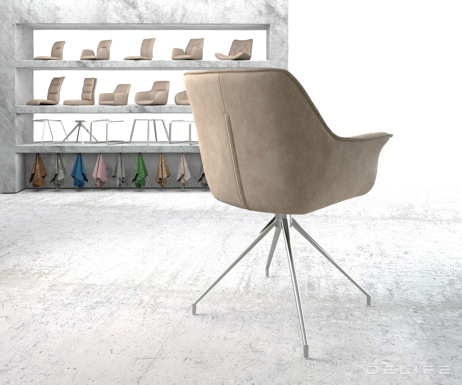 Blagovaonska stolica Keila, Materijal: Mikrofibra