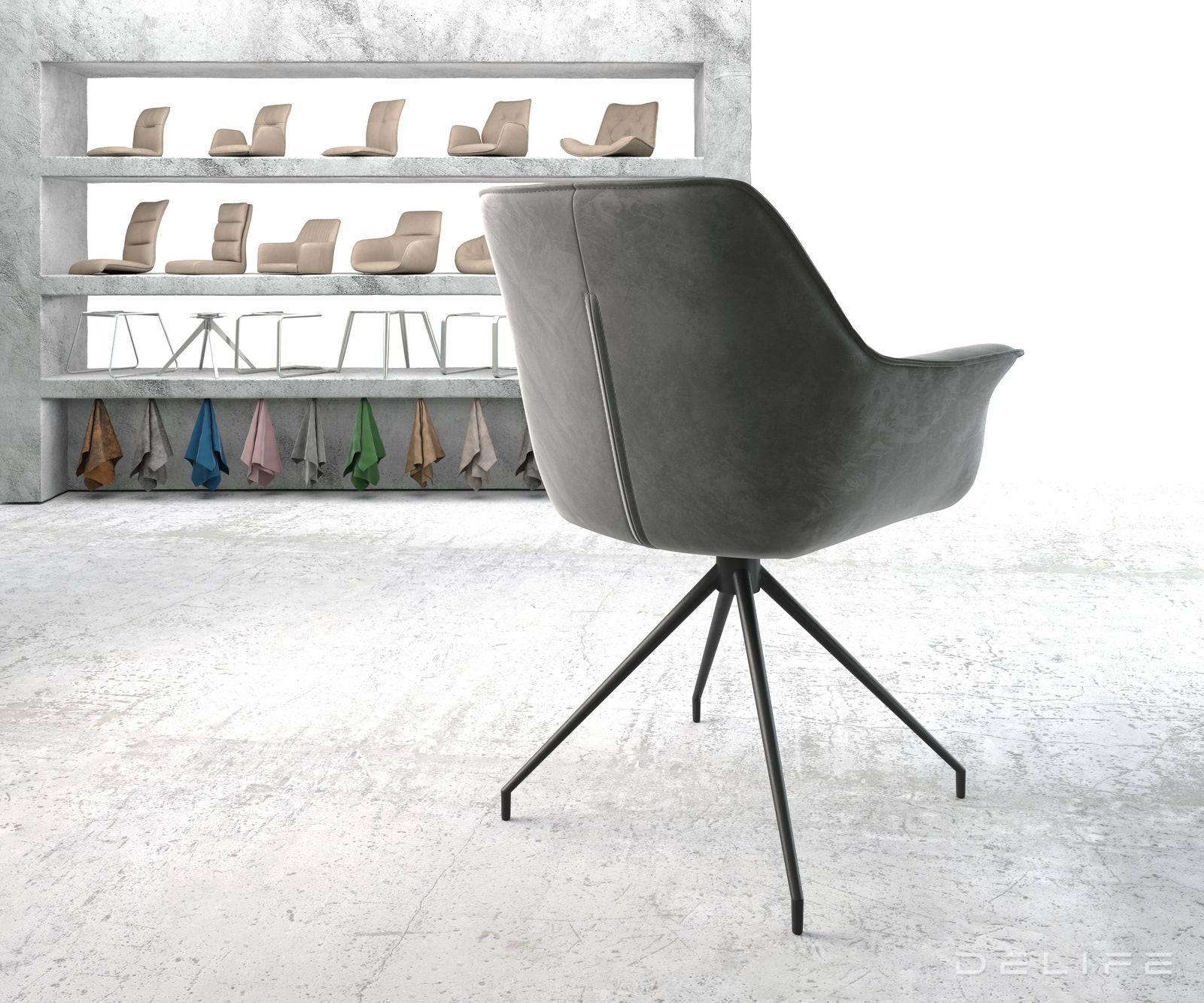 Blagovaonska stolica Keila, Materijal: Baršun