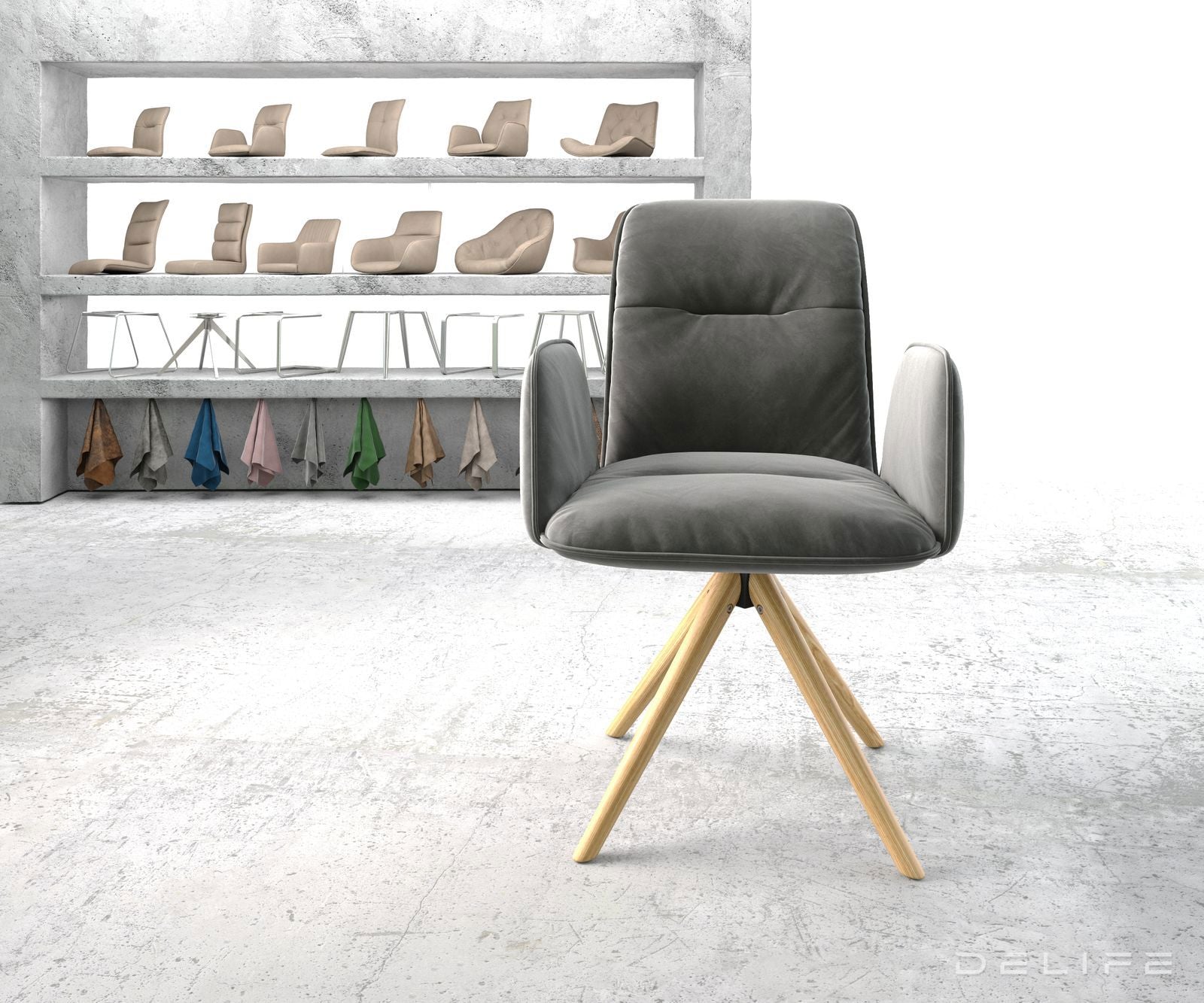 Blagovaonska stolica Vinja, Materijal: Baršun