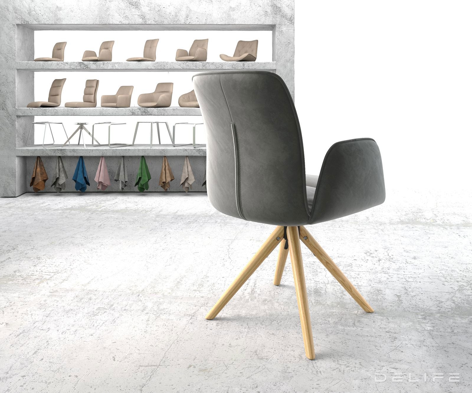 Blagovaonska stolica Vinja, Materijal: Baršun