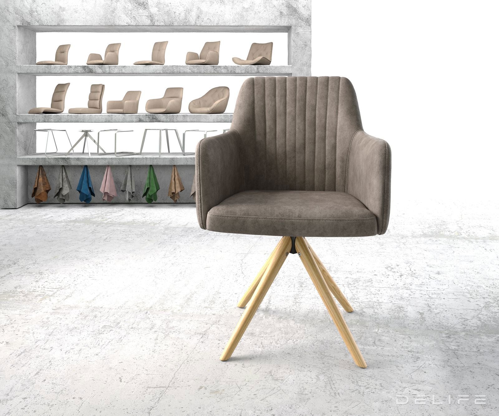 Blagovaonska stolica Greg, Materijal: Mikrofibra