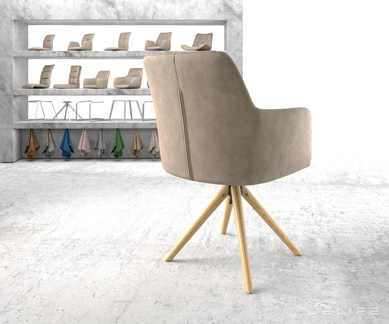 Blagovaonska stolica Greg, Materijal: Mikrofibra