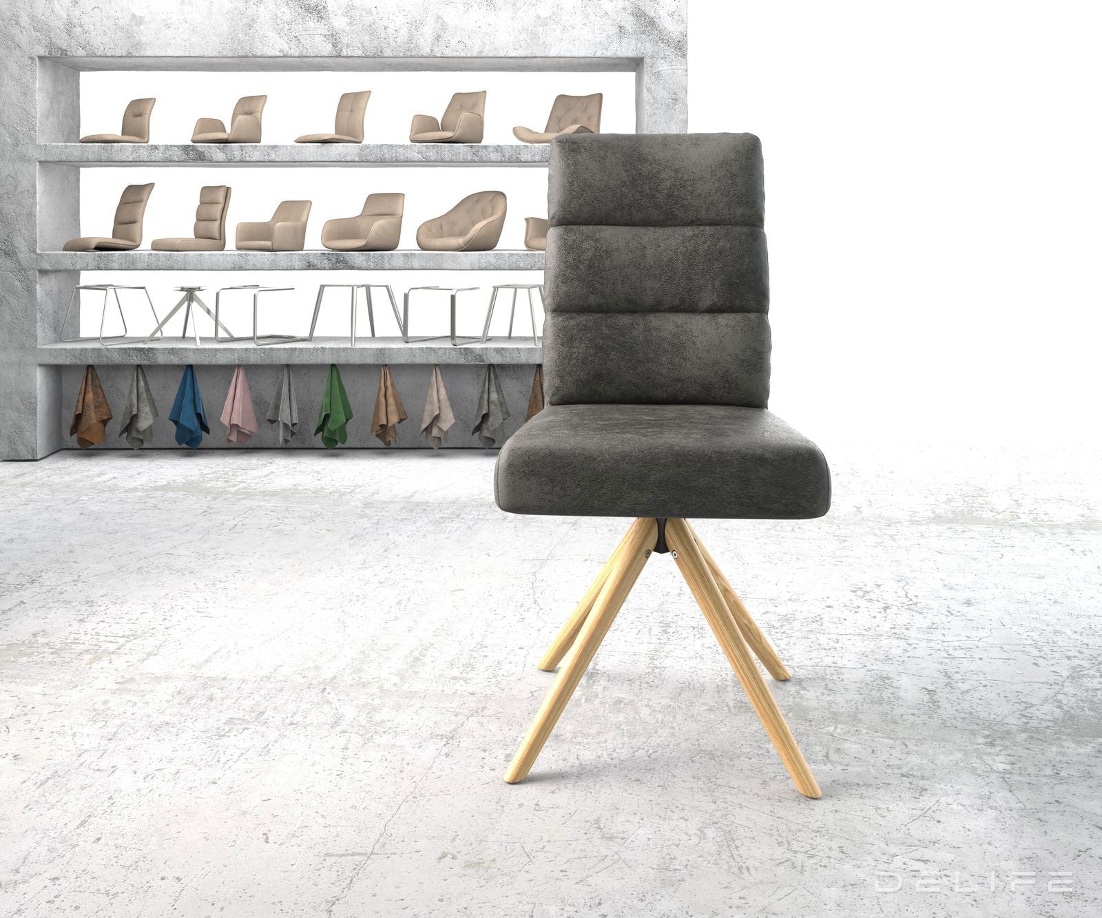 Blagovaonska stolica Pela, Materijal: Mikrofibra