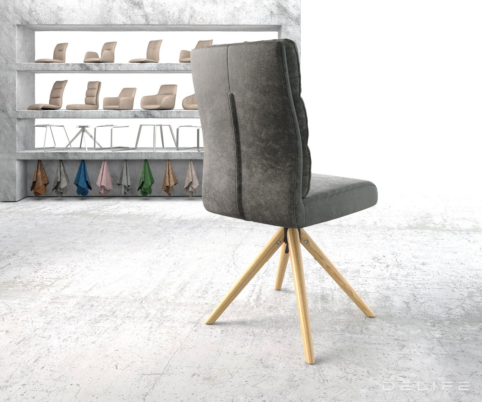 Blagovaonska stolica Pela, Materijal: Mikrofibra