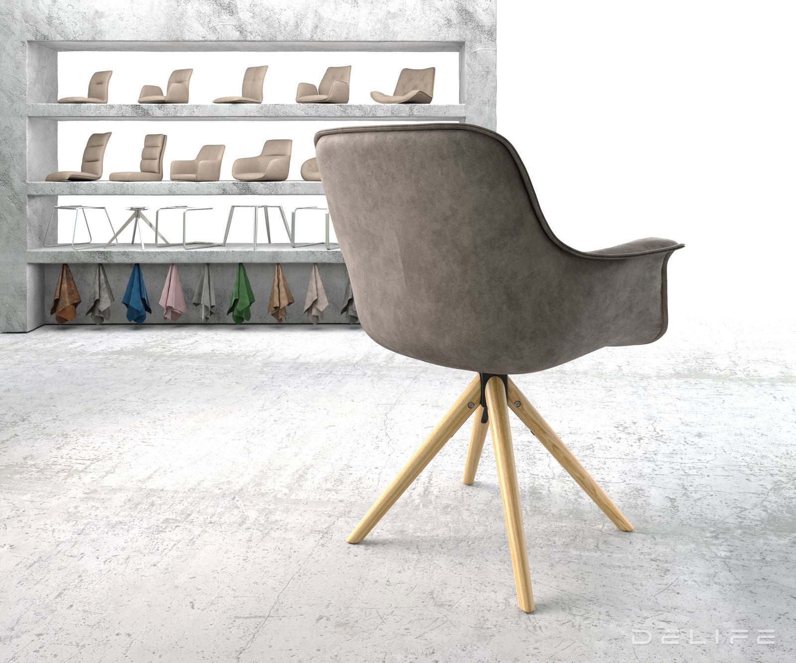 Blagovaonska stolica Kaira, Materijal: Mikrofibra