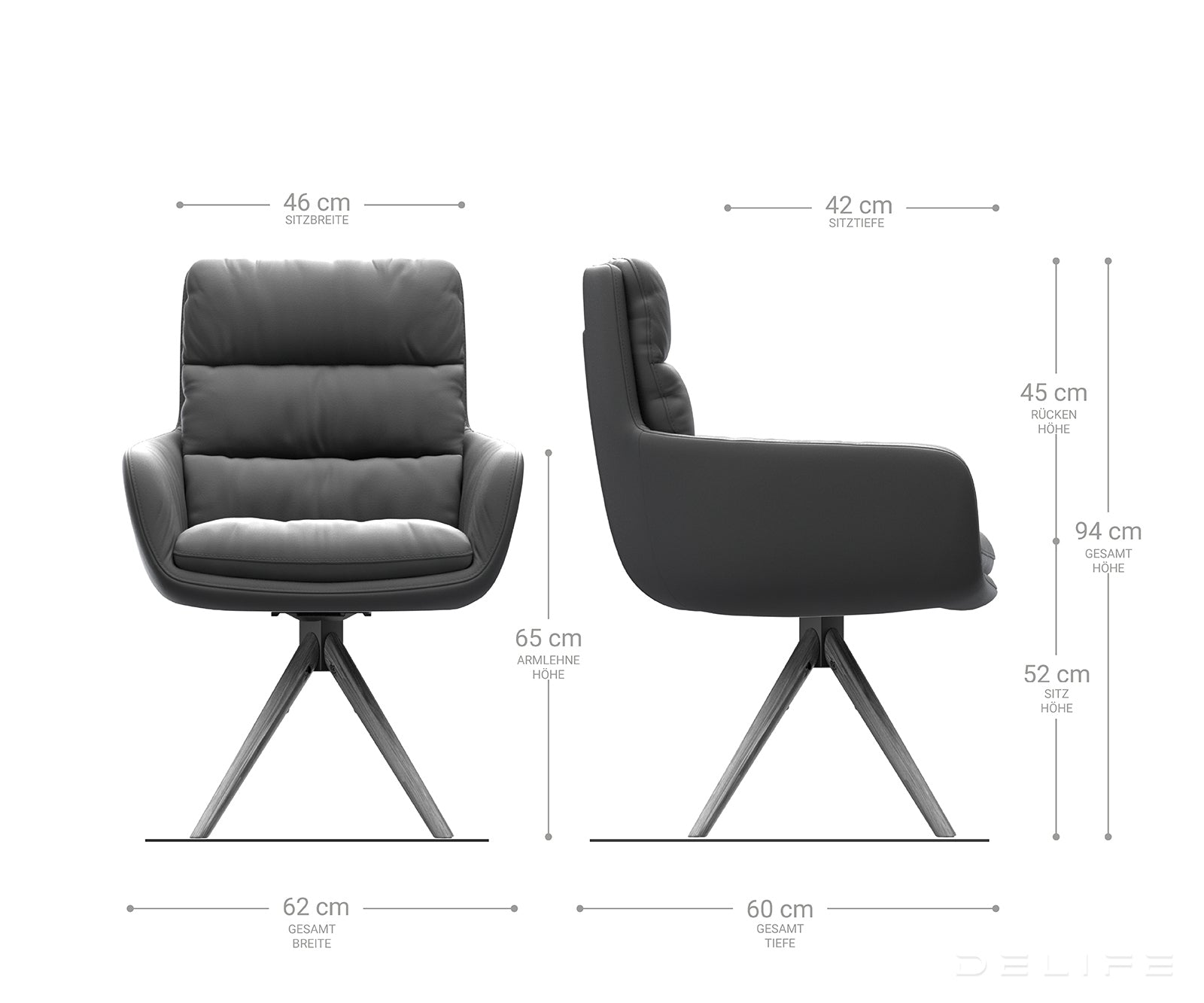 Blagovaonska stolica s rukonaslonom Abelia, Materijal: Ravno tkanje