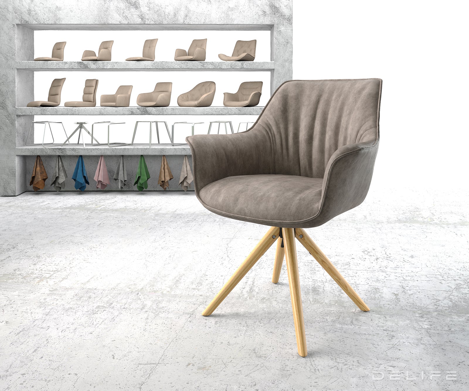 Blagovaonska stolica Keila, Materijal: Mikrofibra