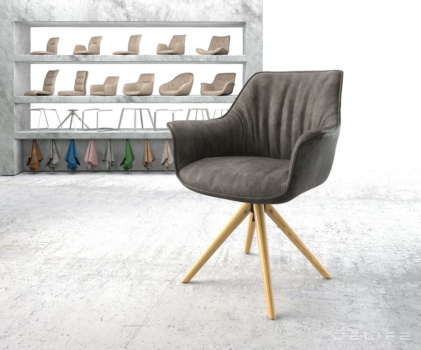 Blagovaonska stolica Keila, Materijal: Mikrofibra