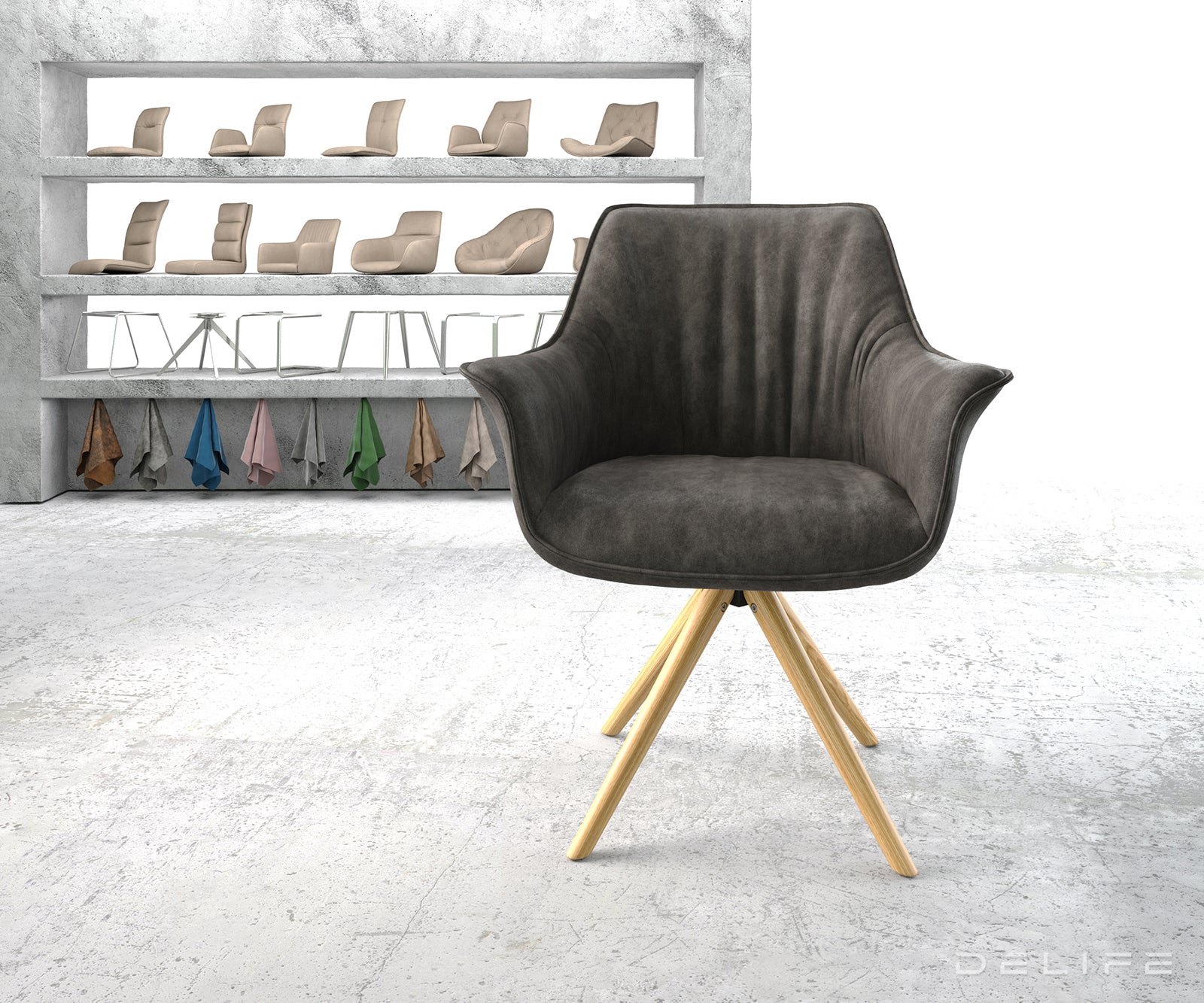 Blagovaonska stolica Keila, Materijal: Mikrofibra