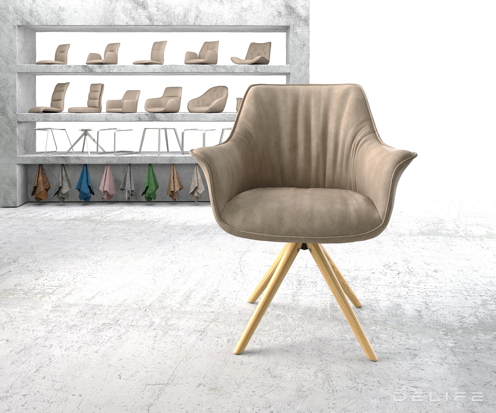 Blagovaonska stolica Keila, Materijal: Mikrofibra