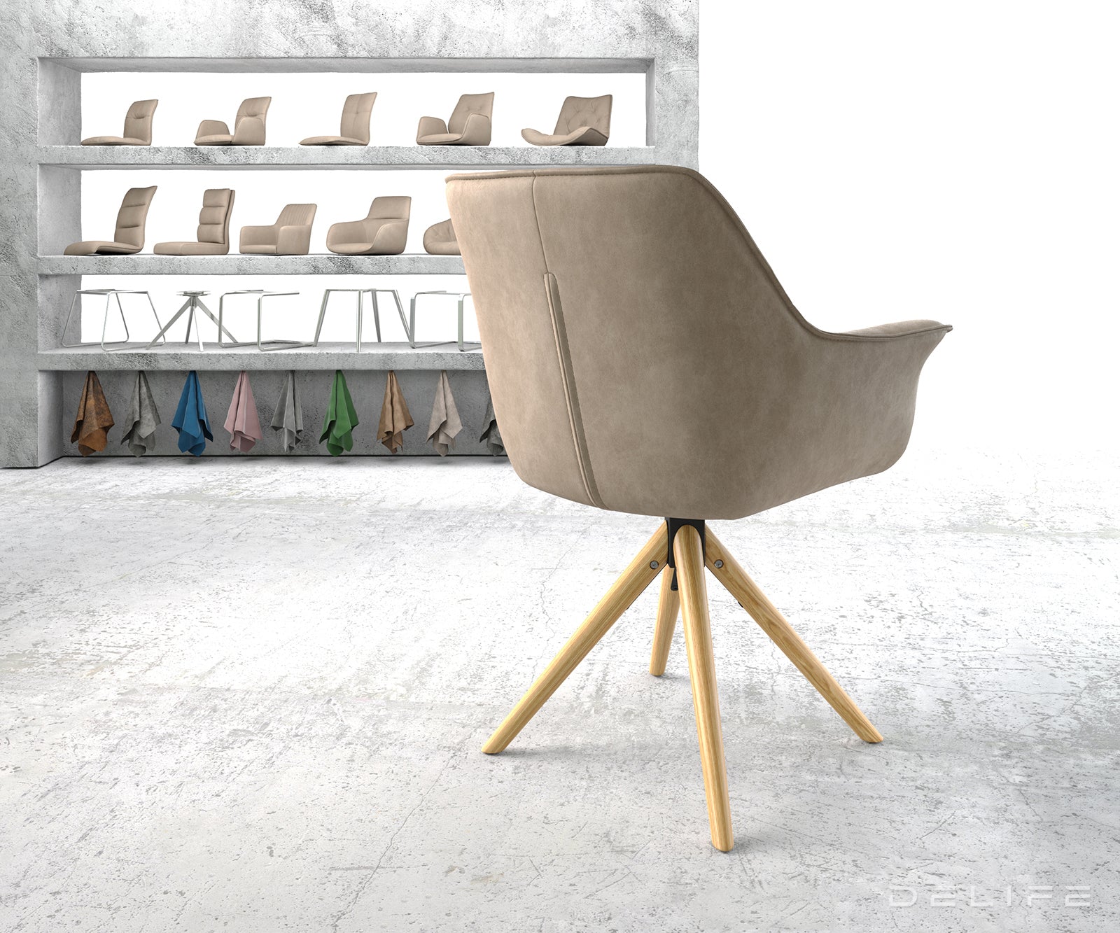 Blagovaonska stolica Keila, Materijal: Mikrofibra